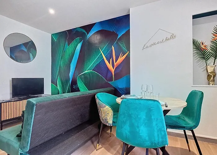 L'oiseau Du Paradis - Terrasse Privee, Parking, Wifi Rapide, Arrivee Autonome, Entre Gare Et Centre-ville, Rez-de-chaussee