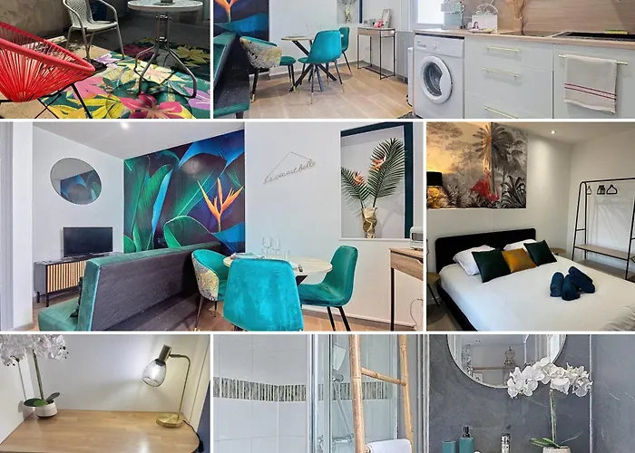 L'oiseau Du Paradis - Terrasse Privee, Parking, Wifi Rapide, Arrivee Autonome, Entre Gare Et Centre-ville, Rez-de-chaussee 公寓 穆兰